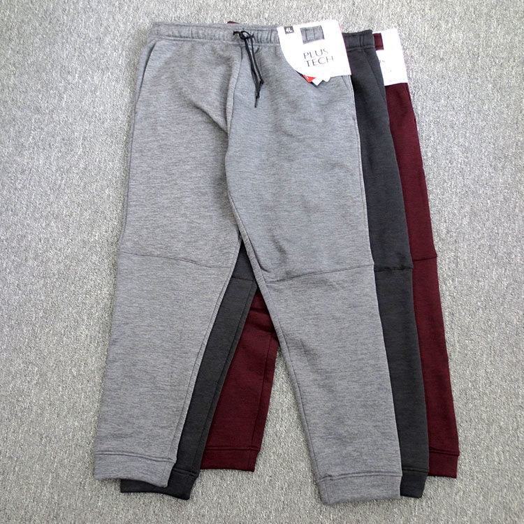 日单出口男士复古秋冬款加绒保暖轻便运动裤长裤哈伦裤小脚裤卫裤