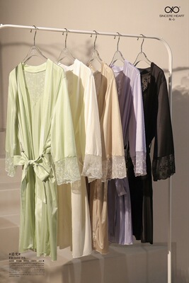 訫心美丝女士性感高级外披睡袍