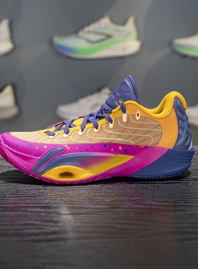 李宁空袭12 篮球鞋男子2025冬季新款减震回弹专业比赛鞋ABAV067