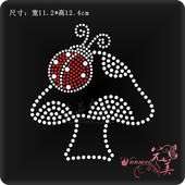 烫图厂烫钻图案 辅料DIY饰品定制 贴钻服装 衣服烫钻 水钻图成品图