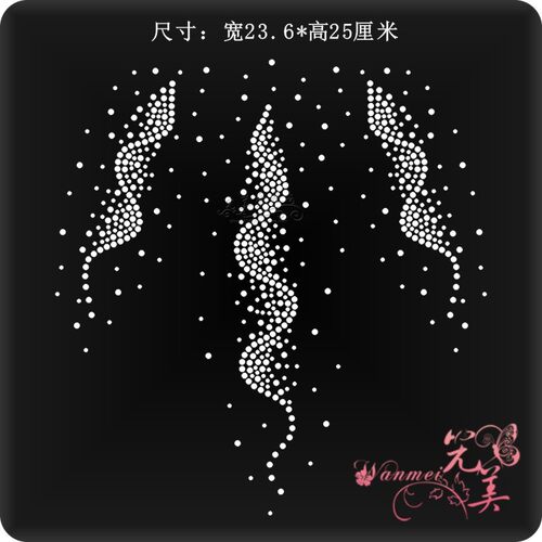 辅料水钻烫图烫钻图案贴烫钻烫画