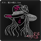 贴钻服装 超闪烫钻画烫图衣服烫钻图案贴 成品图 辅料DIY饰品定制