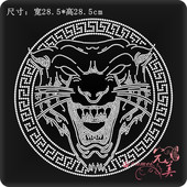 服装 老虎头烫图 衣服烫钻贴钻 辅料DIY水钻成品烫钻图案饰品定制