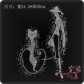 烫图厂烫钻图案 辅料DIY饰品 贴钻服装 衣服烫钻 水钻图成品大图