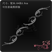 花边钻烫图厂烫钻图案 服装 烫钻辅料配件烫画DIY水钻衣服成品钻贴