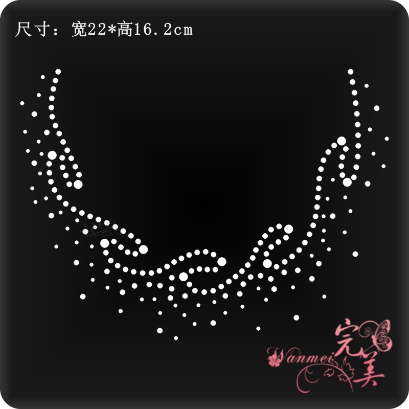 新款烫图厂烫钻图案 服装辅料毛衣羊绒衫diy水钻成品图 衣服烫钻