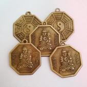 太上老君太极八卦合金吊饰直径2.4厘米制造手工饰品配件保平安