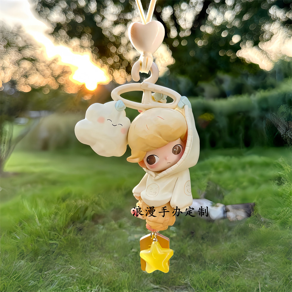 正版DIMOO如果今天星期八系列泡泡玛特汽车载好物挂件后视镜装饰