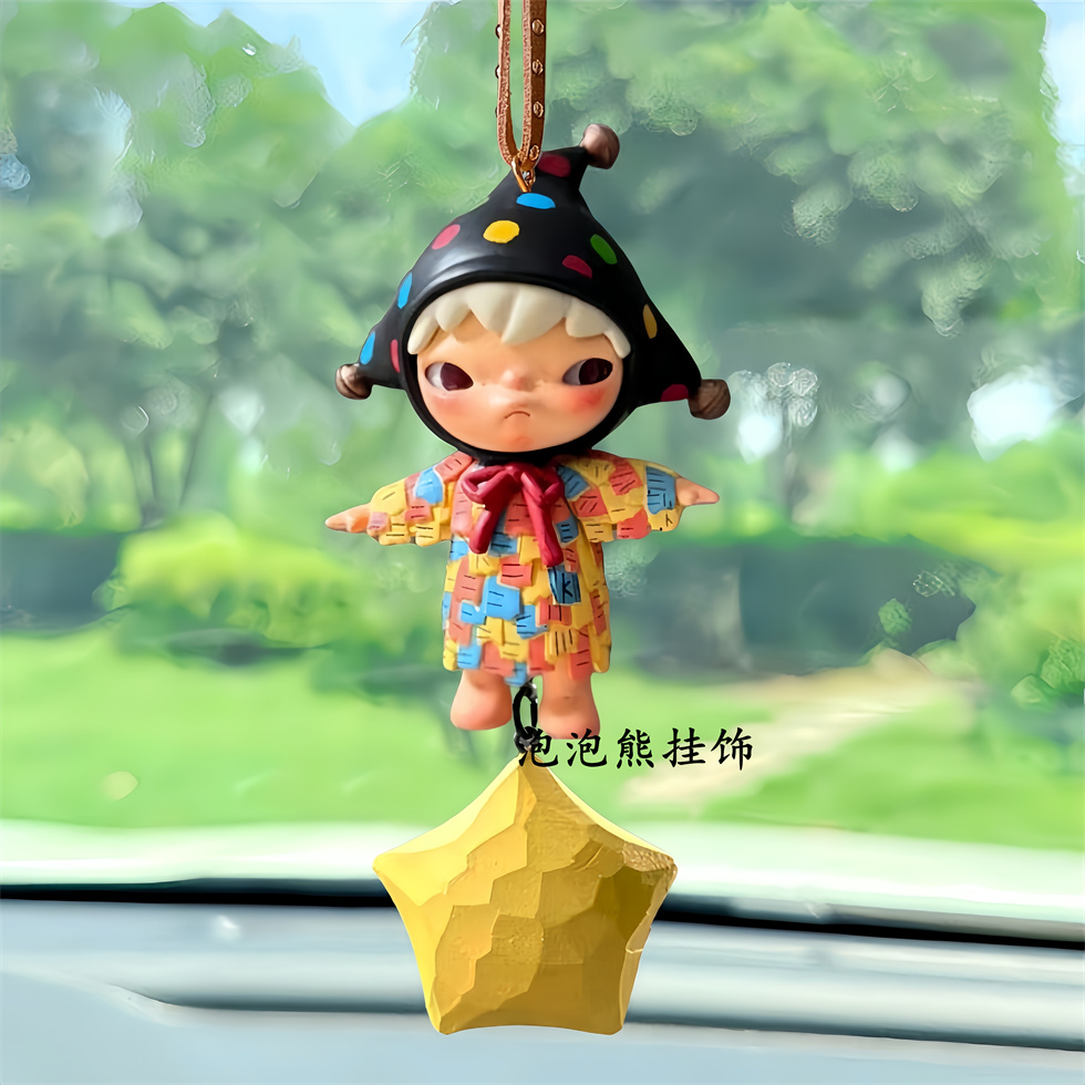 泡泡玛特正版HIirono小野回声系列汽车车挂件后视镜吊坠车载好物