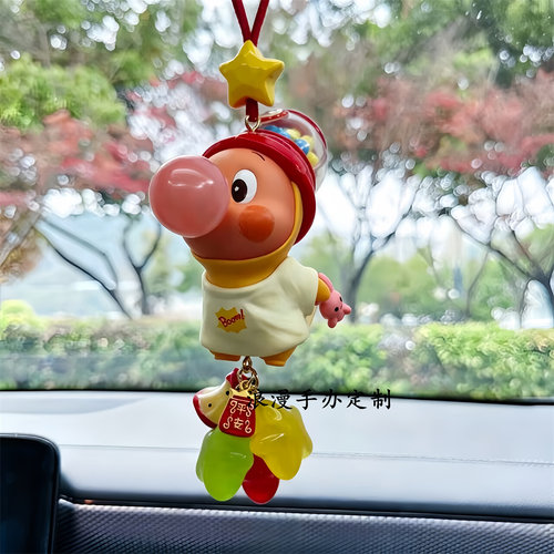 正版123!星星人系列汽车车载好物挂饰后视镜车挂件吊饰泡泡玛特