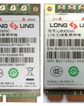 龙尚U8300C U8300W全网通支持电信移动联通4G模块PCI 货靓 包测好
