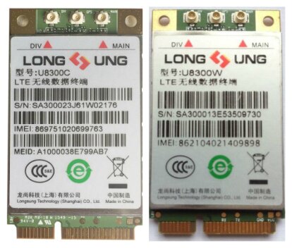 龙尚u8300c全网通4g模块pci