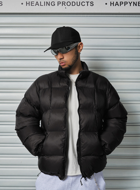 ComicTree C.t 2025冬季曲线立体裁剪小领棉服棉衣外套冬装男棉袄