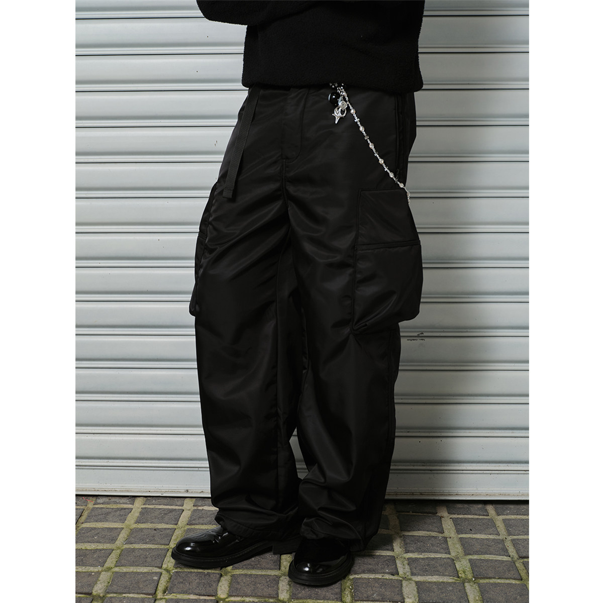 ComicTree机能尼龙口袋加绒长裤