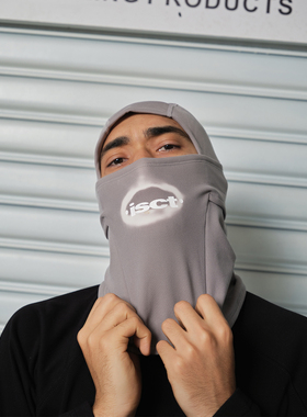 ComicTree C.t 2025冬季热感变色字母防风面罩防寒滑雪头套骑行