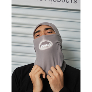 ComicTree C.t 2025冬季热感变色字母防风面罩防寒滑雪头套骑行