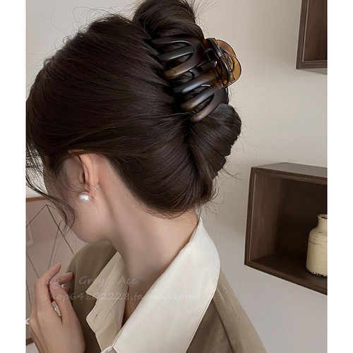 巨能夹复古大号盘发南瓜抓夹