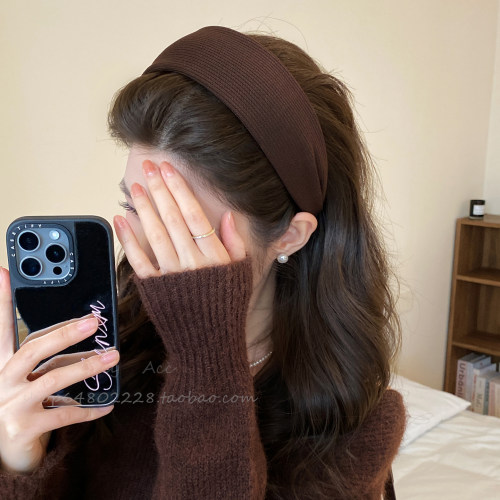日常外戴宽边发箍女新款秋冬