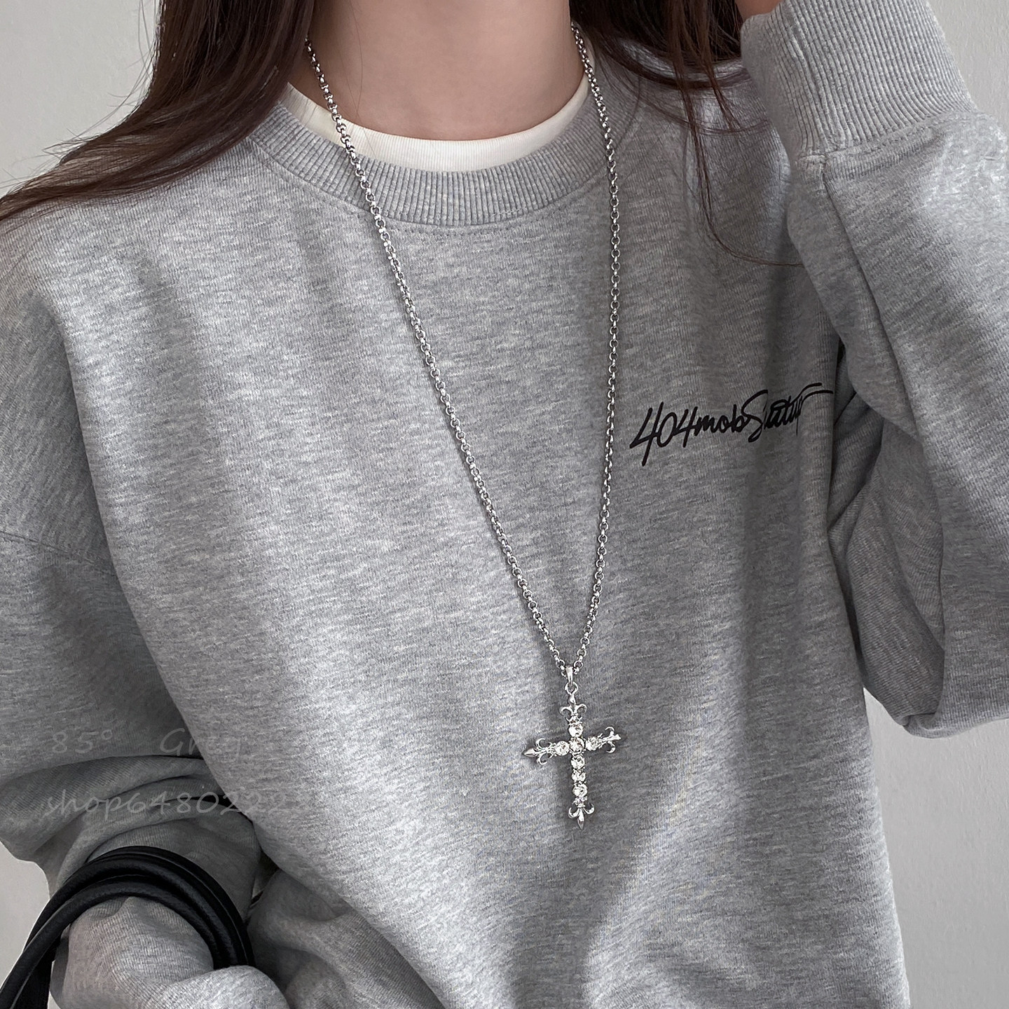 皓石十字架项链女长款卫衣链甜酷辣妹风高级感小众毛衣链吊坠配饰,饰品/流行首饰/时尚饰品新,项链,淘宝优惠券,粉丝福利购,淘宝优惠卷