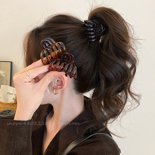 小号高马尾南瓜抓夹女高级感