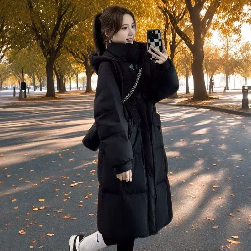 羽绒棉服女冬季2024新款今年流行爆款中长款大衣外套秋冬高级感