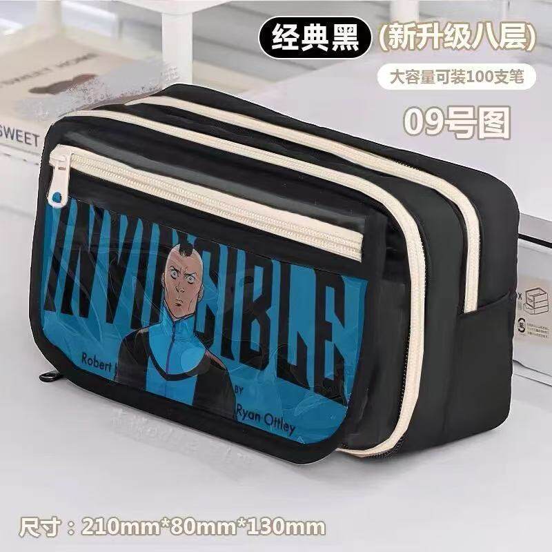 无敌少侠极恶马克笔袋学生文具盒创意个性铅笔盒中小学男女铅笔盒