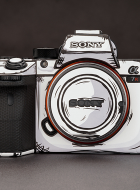 美本堂 适用于索尼A7M4\M3\R5相机保护贴膜SONY A75机身贴纸 A7S3\A7M2\FX30 2D版贴皮3M