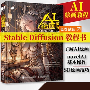 AI绘画教程 Stable Diffusion技巧与应用 ai绘画教程书stablediffusion教程书与应用ai绘图书sd教程书chatgpt视觉艺术 人邮社