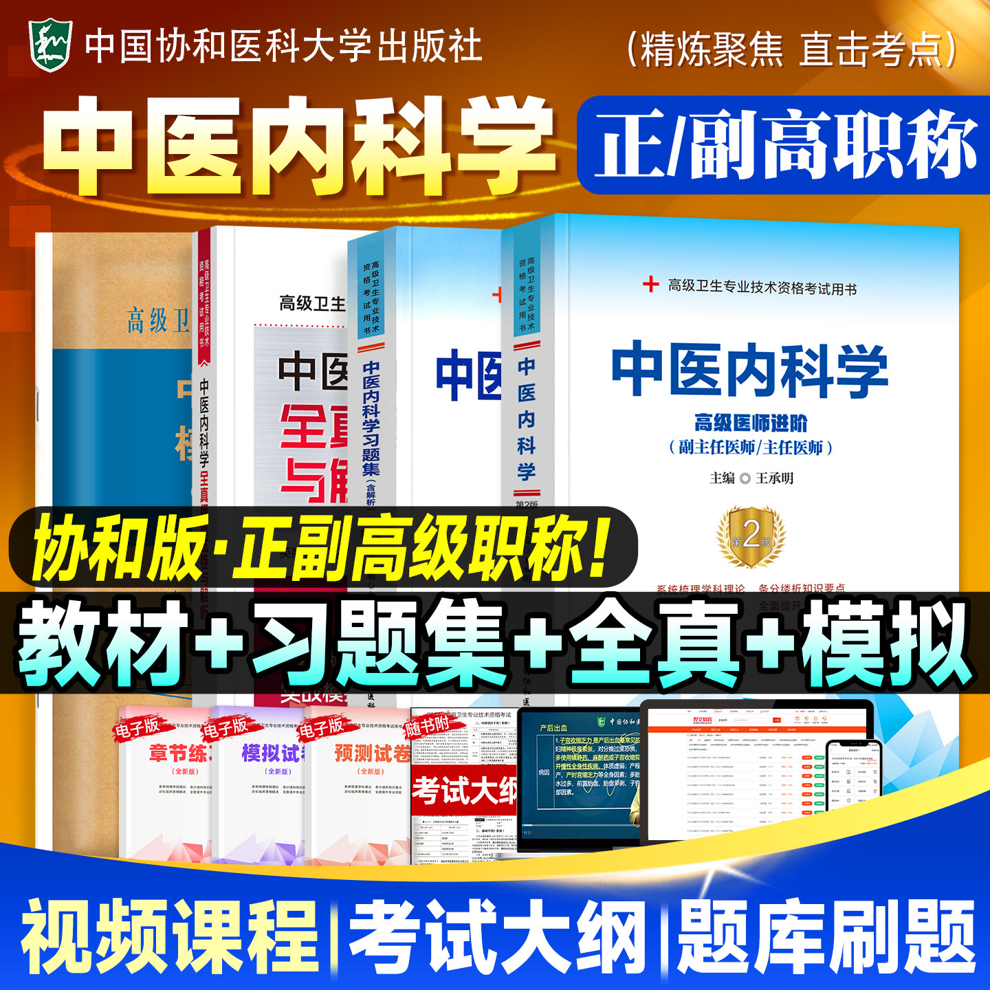 备考2026年协和中医内科学副主任医师考试书教材习题集模拟试卷高级卫生资格进阶练习题库试题真题考试书搭人卫版副高职称考试教材