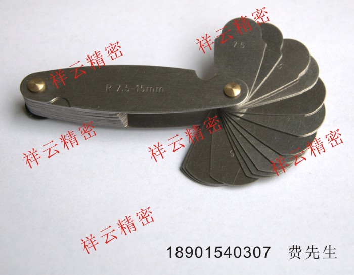 出口德标不锈钢半径规R0.3-1.5 R1-7 R7.5-15 R15.5-25 R规不锈钢