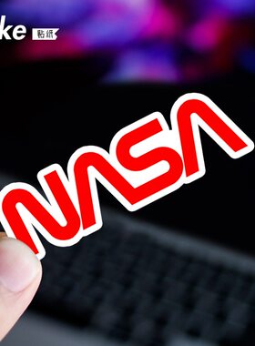 NASA航空航天飞行员logo周边潮流行李箱笔记本电脑手机防水贴纸画