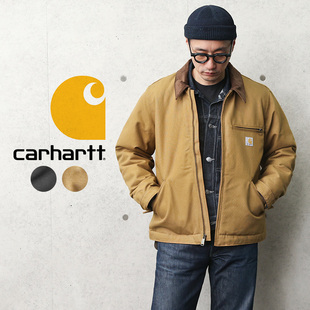 夹克 Carhartt 翻领长袖 底特律帆布耐穿衬里美式 103828 卡哈特