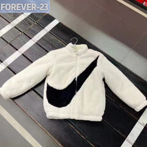 Nike 秋冬大童或女子大勾立领 羊羔绒夹克保暖外套DV0303 DV6207