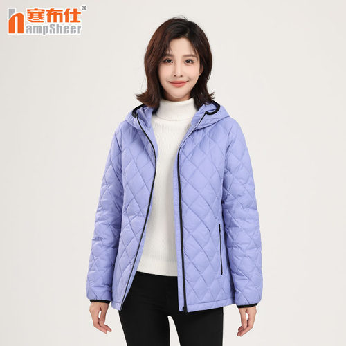 寒布仕轻薄连帽新款秋冬羽绒服