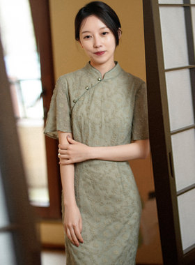 丝丝藤蔓前世今生复古风温婉旗袍