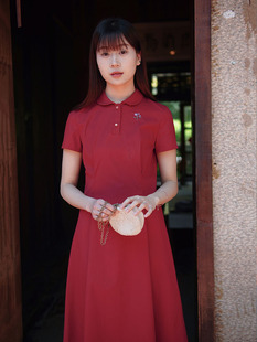 前世今生温婉文艺翻领绣花短袖 花开一隅 24CXC 连衣裙 194
