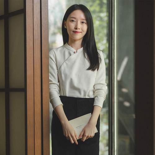 针织面料女复古轻中式长袖