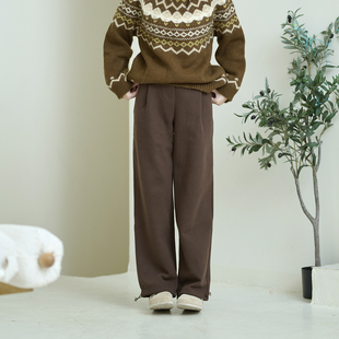 26CXK-303【暖风】前世今生复古休闲柔软舒适针织直筒长裤