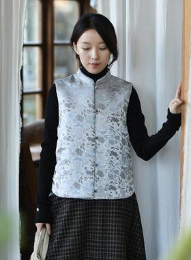 8-24QDA-174【云中锦】前世今生复古新中式立领直襟马夹