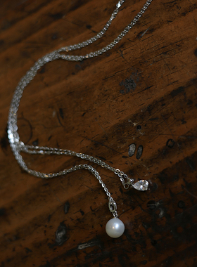 温柔圆润925银淡水珍珠项链