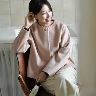 25CXA-020【月下清梅】前世今生复古温婉文艺圆领绣花短外套