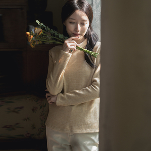 前世今生复古轻中式 不.退换5 野枝 282 春秋针织T恤 22QDA