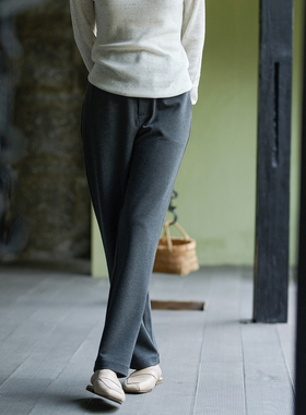 25QDK-112【露华清】前世今生复古经典修身小脚裤长裤