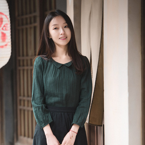 九分袖纯棉文艺减龄温婉