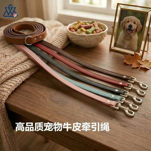 真皮宠物牵引绳加厚耐磨狗狗牵引带跨境爆款新品旺屋屋宠物用品