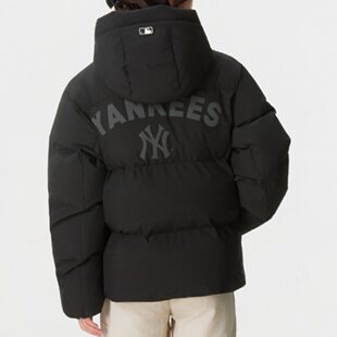 MLB男女NY后背字母防风鹅绒保暖休闲羽绒服外套26冬新款3ADJV2366