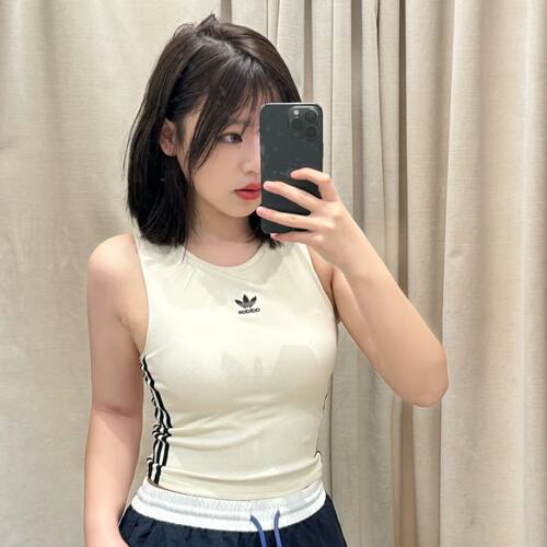 Adidas三叶草26年TANK夏季宋雨琦同款运动无袖背心KB6418 KB6417