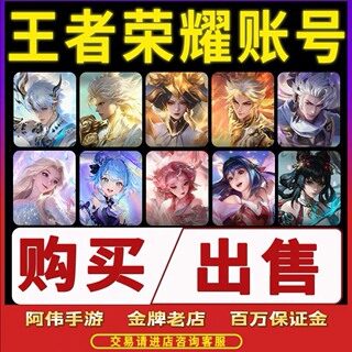 王者荣耀成品号账号出售号买号V10满皮肤帐号宝大小国标