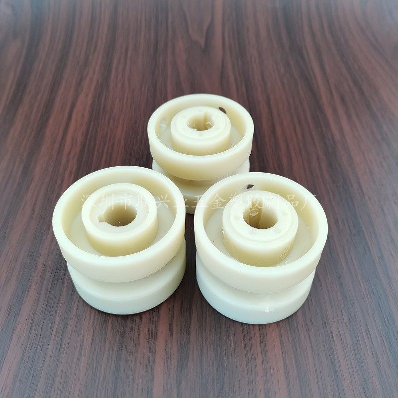 65mm顶升机驱动托轮,移栽机主动固定轮孔直径17mm尼龙拖轮动力轮