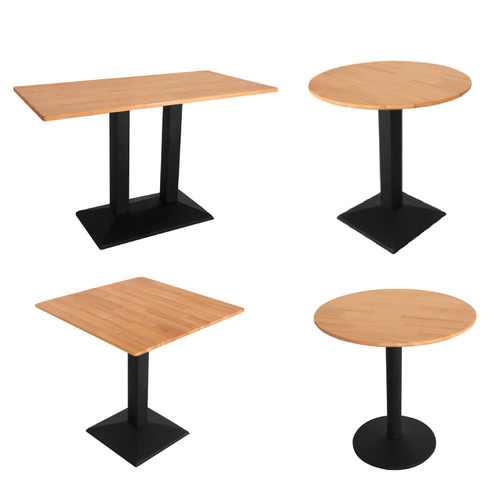 淘乐佳圆形方形实木北欧餐桌